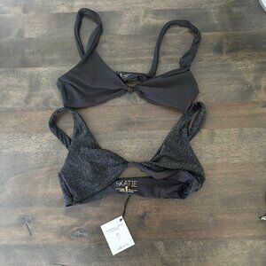 Skatie Swim Penny Top Black Top Size Small & Black Sparkle Top Size Small